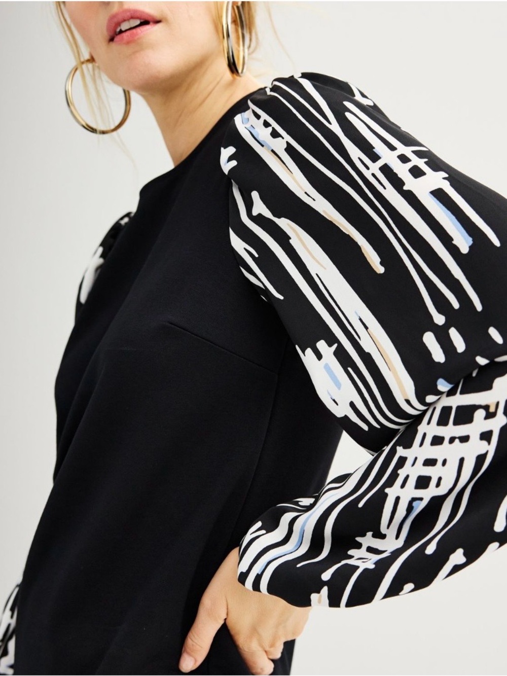 Nine West Mixed Media Top